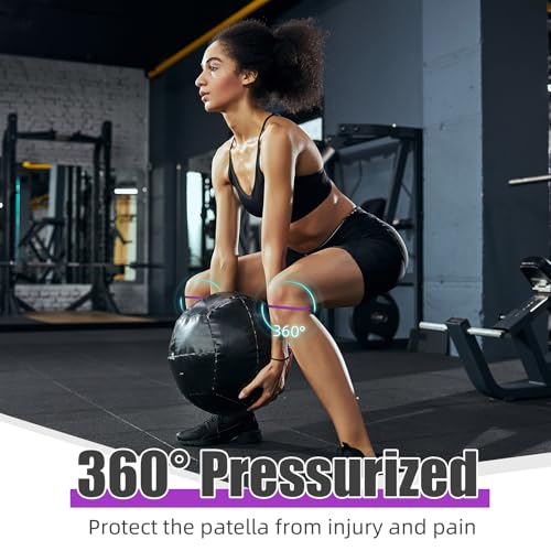 Foilswirl Patella Knee Band Basketball Knee Strap,2,Purple,M - color: Purple, size: M