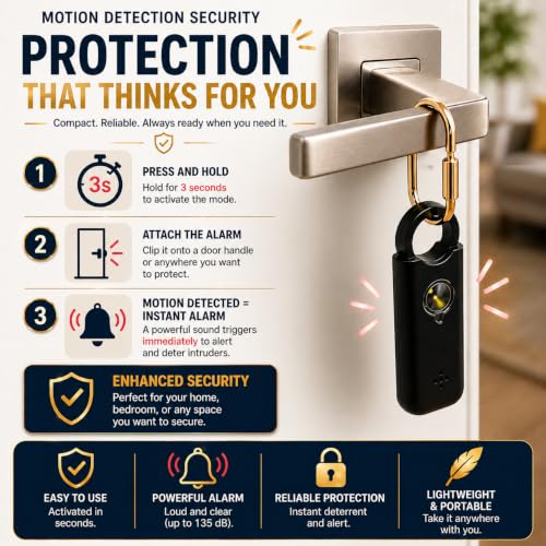 VOLTEK Personal Safety Alarm + Whistle Set for Women - Extra Loud 135 dB, LED Strobe Light, USB-C Rechargeable, Intrusion Mode (Doors, Windows) - Compact & Lightweight - Carabiner Incl. (Azure Blue) - color: Azure