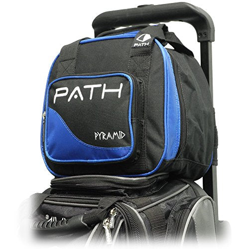 Pyramid Path Plus One Spare Tote Bowling Bag with Front Accessory Pocket - Holds One Bowling Ball and Small Accessories - color: Royal Blue