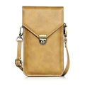 Small Cell Phone Purse, Synthetic Leather Crossbody Bag Dual Pockets Card Holder Neck Pouch with Adjustable Strap for iPhone X Xr 8 7 6s Plus, Galaxy S10 S9 S8 Plus, LG G8 ThinQ, Beige - color: 02 Beige