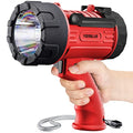 YIERBLUE Rechargeable Spotlight Flashlight with High Lumen LED - color: Red-Pro