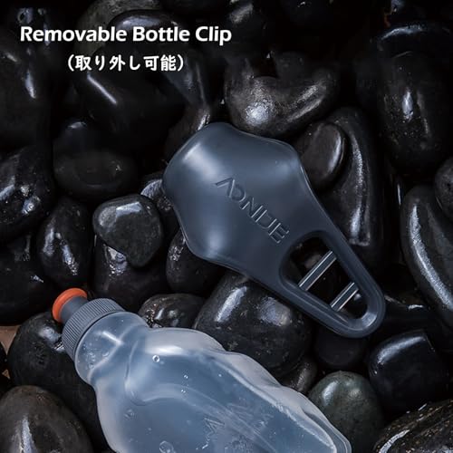 TRIWONDER Running Water Bottle Handheld Plastic Flask Hydration Vest Packs Waist Belt Replacement for Runners Marathon Cycling Hiking - color: 02 Water Bottle with Clip - 250ml/8.5oz - 1 Pack