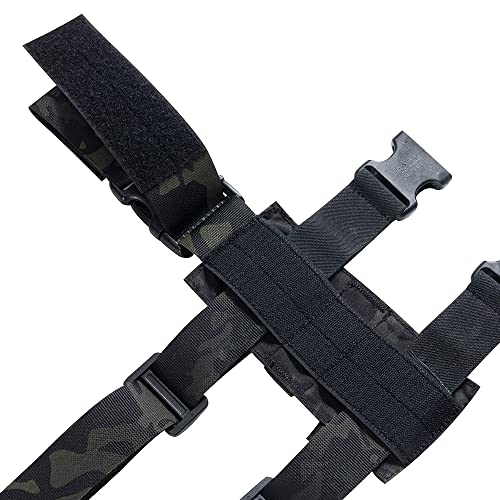EXCELLENT ELITE SPANKER Tactical Drop Leg Holster Adjustable Drop Leg Platform Molle Module Universal Bag for Left/Right Leg - color: Multicam-Black