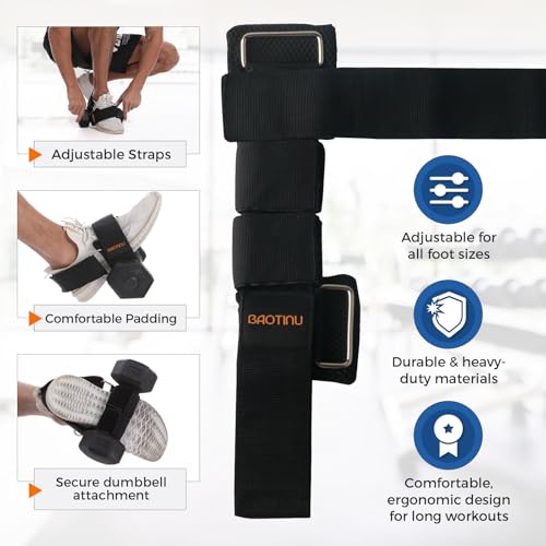 Dumbbell Foot Attachment, Tibialis Trainer for Home Gym Leg Workout - size: 1PCS