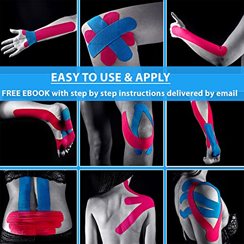 Original Kinesiology Athletic Tape. Professional Sports Tape for Ankle Wrist Knee Shoulder Muscles Joints. Latex Free, Waterproof, Stretchy, and Gentle on Skin. Up to 115 ft/Roll - color: Beige - Uncut
