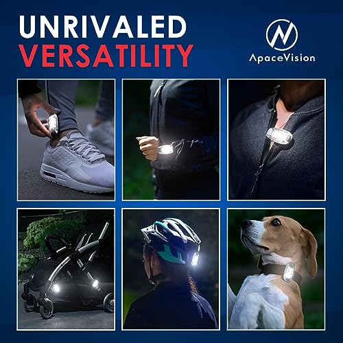 LED Safety Light (2 Pack) with Bonus Items – Clip On Strobe/Running Lights for Runners, Dogs, Bikes, Walking and More - color: White