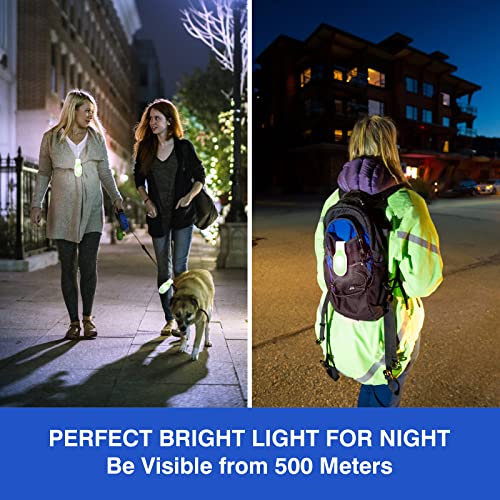 Nursing Night Light Clip on Rechargeable NightShift Nurse Light Hands Free LED Flashlights Running Lights for Walking Running Pets Outdoor Emergency (Green) - color: Green
