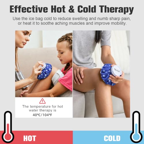 Ice Packs for Injuries Reusable, 3 Sizes, Blue Snow - color: Blue-snow
