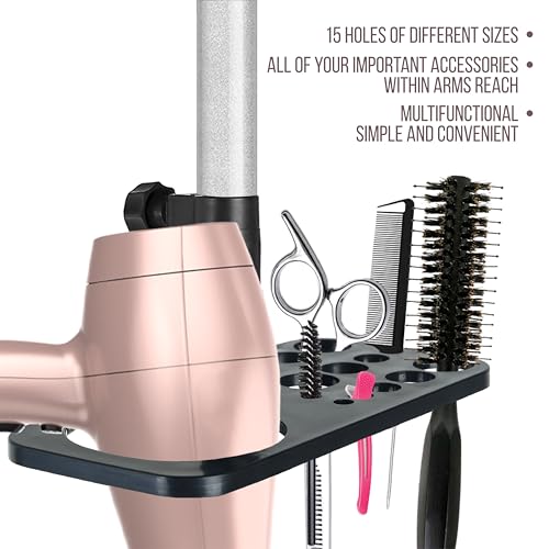 ZQIAN BEAUTY Wig Stand Tripod 50 Inch Metal Wig Mannequin Head Tripod Stand For Hairdressing Training Head Adjustable Wig Tripod Stand with Tool Tray (Silvery, Mannequin Head Not Included) - color: Silvery, size: 50 Inch