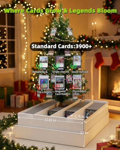 Card Storage Bbox, 4 Row Card Box for Standard Card with Card Stoppers 1Pcs - size: 1 piece 14in for Standard