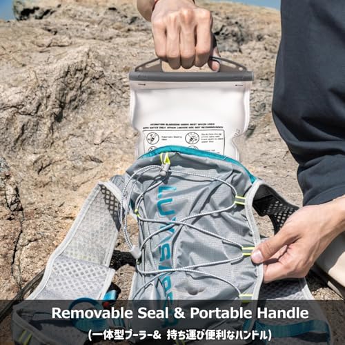 Azarxis Hydration Bladder TPU 1.5L 2L 3L Water Reservoir BPA-Free for Hiking Backpack Hydration Pack, Leak Proof Large Opening Water Storage Bladder Bag for Camping Cycling Running - color: #03 PEVA - White - 1.5L