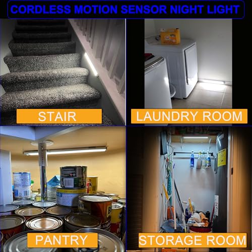 Bundles: Including 2 Pack Ultra-Bright 70LED Motion Closet Lights