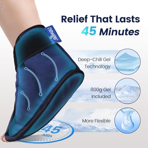 NEWGO Ice Pack for Foot Injuries Recovery, Blue
