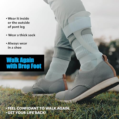 Brace On AFO Swedish Drop Foot Stabilizer, Ankle Support, Men, Right - style: Men Right