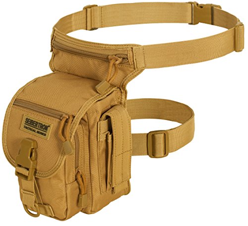 Seibertron Multi-Purpose Waterproof Sports Riding Racing Motorcycle Leg Bag Tool Phone Travel Bag Khaki - color: Leg Bag Khaki