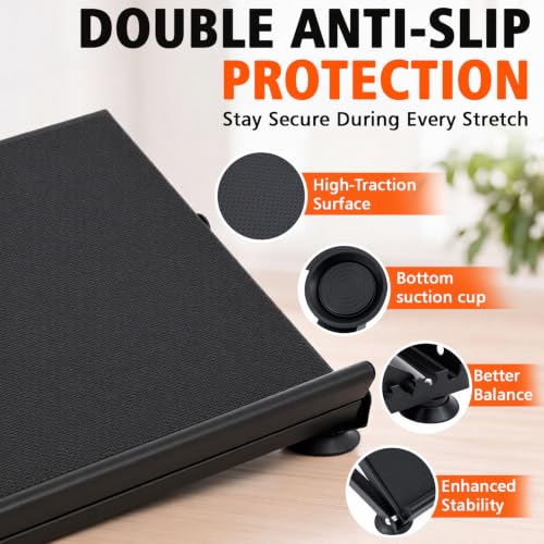 Steel Adjustable Slant Board with Suction Base for Calf Ankle Stretching