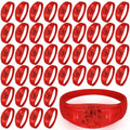 150 Pcs LED Glow Bracelets Sound Activated Light Up Bracelets for Adults Glow in the Dark Party Supplies Birthday Party Favors for Christmas, Halloween, Rave, New Year, Concert - color: Red