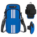 Phone Holder for Running Armband Small Crossbody Bags for Women Men Kids,iPhone 11 12 13 14 15 16 17 Pro Max Xs 16e XR X 8 Plus SE Mini Pouch,Samsung Galaxy Ultra Edge S26 S25 Note 20 Arm Bag - color: 03-Blue with Crossbody Strap&Hook