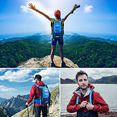 Hydration Backpack with 3L Water Bladder, Small Hydration Pack Backpack for Men Women, Lightweight Water Backpack with Cooler Layer for Running, Biking, Hiking - color: Black