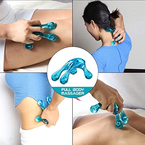 Melonsun Palm Massage Tool - Handheld Four-Point Deep Tissue Massager for Trigger Point, Neck Back Shoulder Pain Relief, Self Massage Between Shoulder Blades, No Therapist Needed (Pack of 2) - size: 1 Count (Pack of 2)