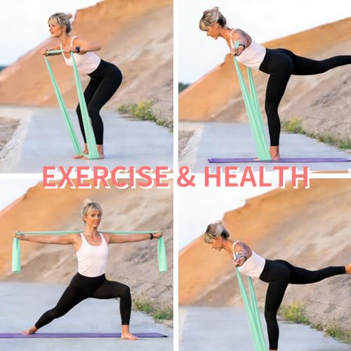 Resistance Bands Long Non-Latex Elastic Stretch Bands - color: Green-10/15lb, size: 5ft/6.5ft