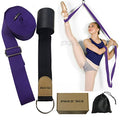 Adjustable Leg Stretcher Lengthen Ballet Stretch Band - Easy Install on Door Flexibility Stretching Leg Strap Great Cheer Dance Gymnastics Trainer Stretching Equipment Taekwondo Training - color: purple