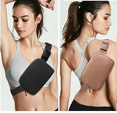 Fanny Belt Bag Waist Pack Crossbody Bags Bum Bag for Running Hiking Travel Workout Adjustable Strap for Women-brown - color: brown