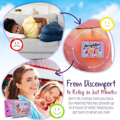Heating Patches for Period Cramps, Teens & Women – 9 Count