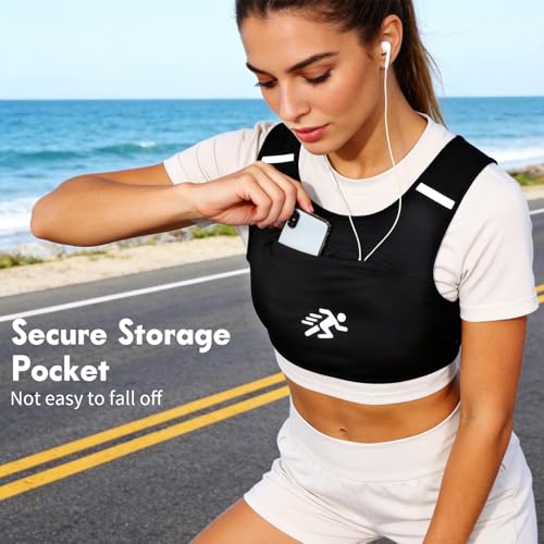 Running Vest Reflective Running Sport Gear for Outdoor Sports - size: Large Short