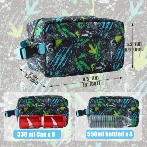 Leakproof Freezable Snack Bag Reusable Cooler Insulated Lunch Box - color: Dinosaur Claw