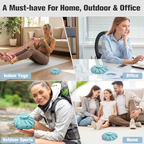 Ice Packs for Injuries Reusable, 3 Sizes, Lake Blue - color: Lake Blue