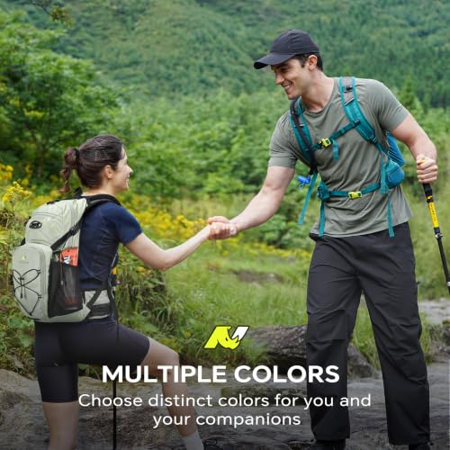 N NEVO RHINO Hydration Backpack, 18L Hiking Backpack with 3L Water Bladder - color: Black