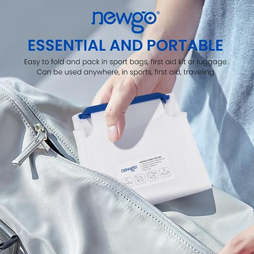 NEWGO Refillable Ice Bags with Clamp Closure, 2 Pack, 7"x4.6" - size: 2 Pack