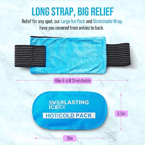 Reusable Gel Ice Packs for Injuries, Hot and Cold Compression Wrap 4 Pack