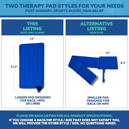 Polar Active Ice® 3.0 Cold Therapy System w/Programmable Timer, Extended Coverage Back, Hip and Limb Compression Pad, 9 Quart Cooler, Quiet Pump, Strong Cryotherapy Pain Relief Treatment - style: Extended Coverage Back/Hip
