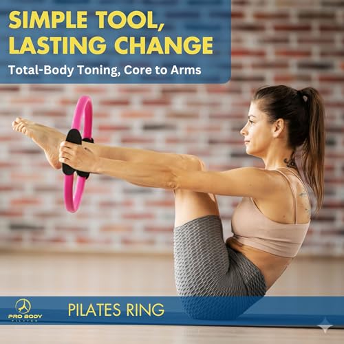 ProBody Pilates Circle - 14 Inch Magic Circle Pilates Ring - color: Pink