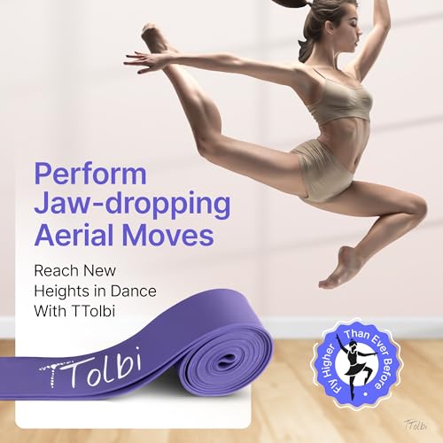 Ballet Stretch Bands Set with Foot Mini Loop, Splits Flexibility Trainer - color: Pulse Purple Small