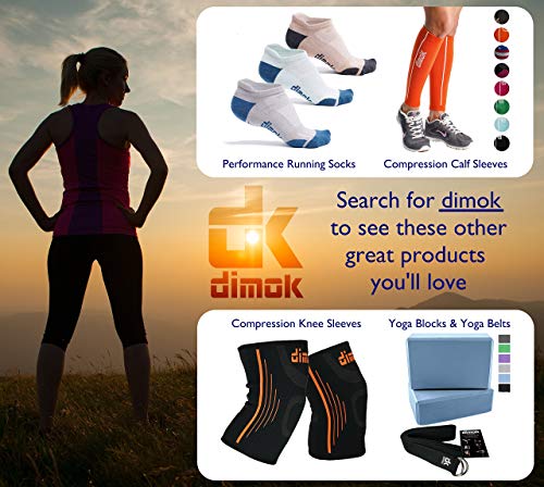 Dimok Running Belt Waist Pack - Water Resistant Runners Belt Fanny Pack for Hiking Fitness – Adjustable Running Pouch for Phones iPhone Android - color: Blue