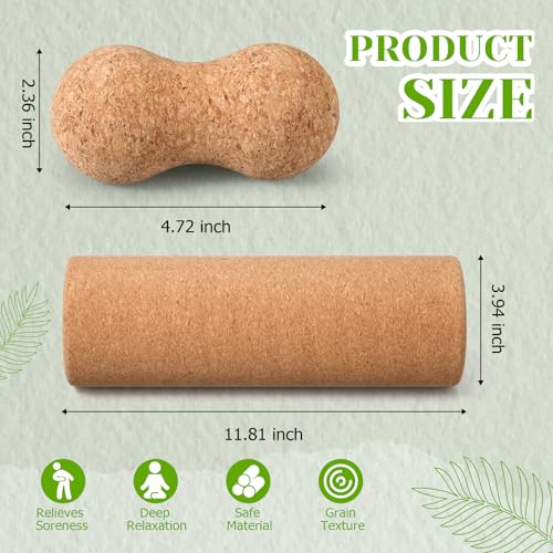 4 Pack Cork Massage Ball, L, Massage Stick Set - size: L, style: Massage Stick Set