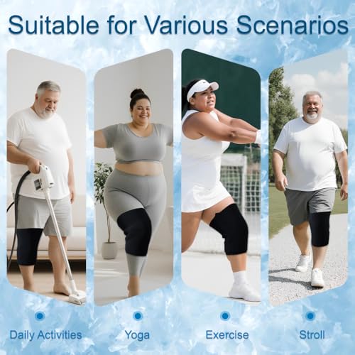 King Mills Plus Size Knee Ice Wrap for Women and Men.3XL - size: 3X-Large