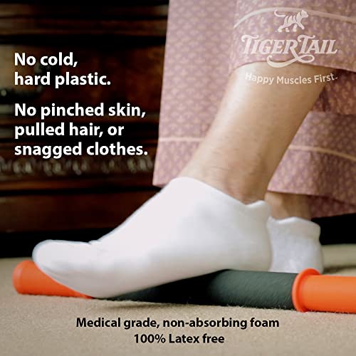 Tiger Tail 18in Massage Stick Portable Roller, Handheld, Deep Tissue Foam Roller, Body Massage and Myofascial Release Tool for Legs, Neck, Calves, Thighs, Shins & Back, The Original 18, Made in USA - size: 18 Inch The Original