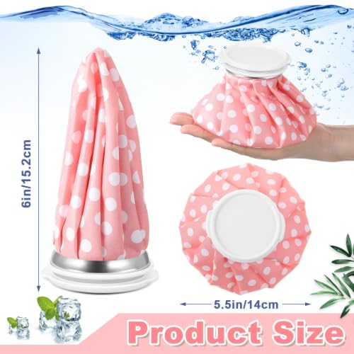 Honoson 4 Pack Reusable Ice Bag Hot Cold Bag Leakproof, Polka-dot Style - style: Polka-dot Style
