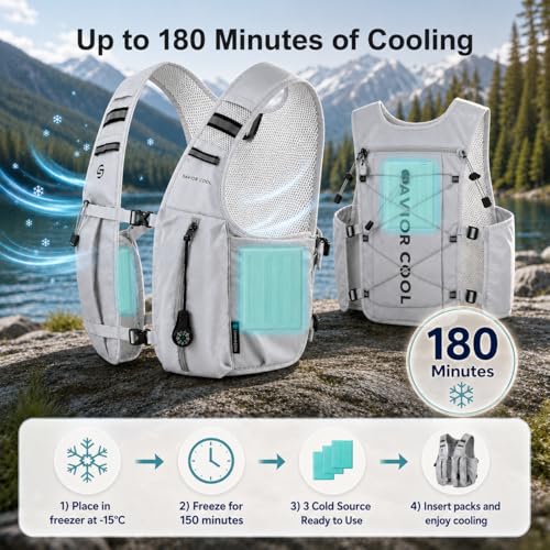 Cooling Vest for Men Women, Hydration Vest for Running Hiking