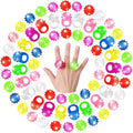 50 Pcs Light Up Rings Flashing LED Rubber Finger Rings for Carnival, July 4th, Halloween, Christmas, Concert, Goodie Bag Fillers, Raves - color: Multicolor