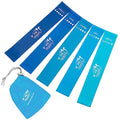 Fit Simplify Resistance Loop Exercise Bands with Instruction Guide and Carry Bag, Set of 5 - color: Blue