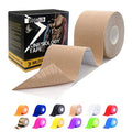 SOON GO Kinesiology Tape, 2 ih x 16.4 ft Uncut athletic tape, Waterproof Breathable Latex-Free, Muscle Recovery & Joint Support, Beige (1/2/5 Rolls) - color: Beige, size: 1 Count (Pack of 1)