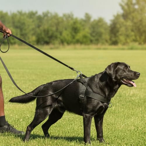 No Pull Dog Harness Heavy Duty Reflective Adjustable Padded Pet Vest for Medium Large Dogs Walking Training Running(L) - size: L