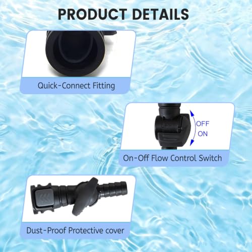Hydration Bladder Bite Valve Replacement Mouthpiece Fit for Any Water Backpack and Most Brands, with Manual Switch Valve - color: 2 Pack removable black