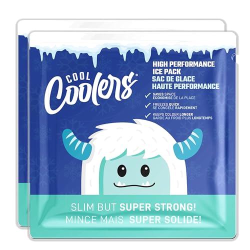 Cool Coolers by Fit & Fresh High Performance Ice Packs for Lunch Bags, 2pk - color: Blue (2 Pack)