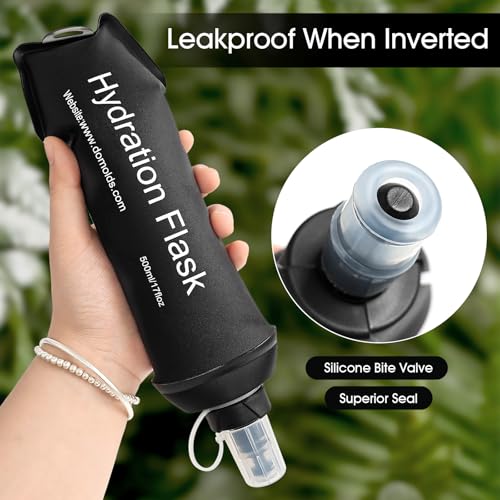 GUYI GYGYL Soft Flask, Collapsible Water Bottle for Sports, 500ml Black - color: 500ml Black